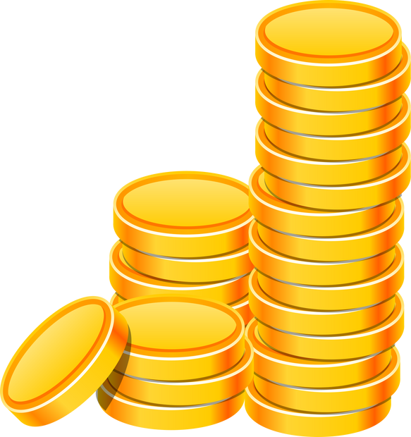 Stack of Gold Coins Illustration